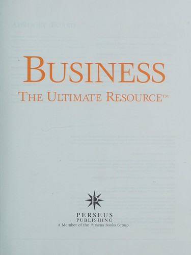 Business (2002, Perseus Pub.)