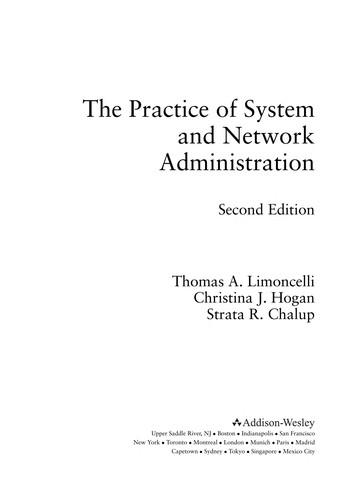 The practice of system and network administration (2007, Addison-Wesley)