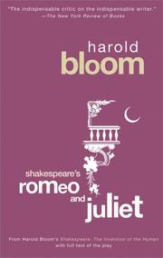 Harold Bloom: UC Romeo and Juliet (2005, Riverhead Trade)
