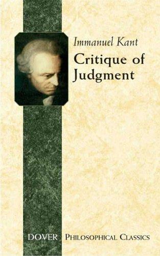 Immanuel Kant: Critique of judgement (2005, Dover Publications)