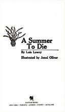 Summer to Die (Paperback, 1983, Starfire)