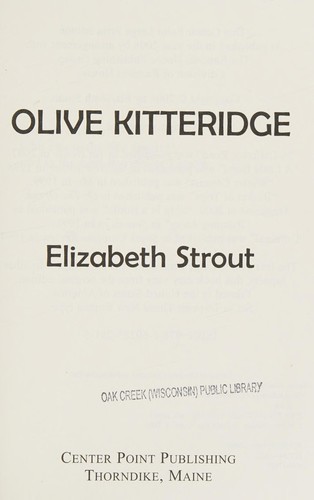 Olive Kitteridge (2008, Center Point Pub.)