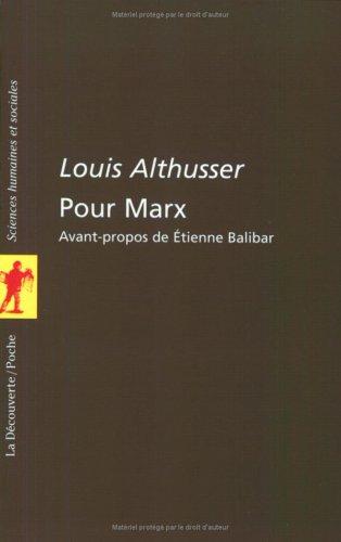 Louis Althusser: Pour Marx (Paperback, French language, 1996, La Découverte)