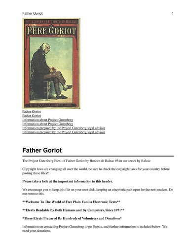 Old Goriot (Pere Goriot) (2009, Digireads Publishing, Digireads.com)