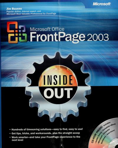 Jim Buyens: Microsoft Office FrontPage 2003 inside out (Paperback, 2004, Microsoft Press)