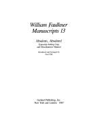 William Faulkner: Absalom, Absalom! (1987, Garland Pub.)