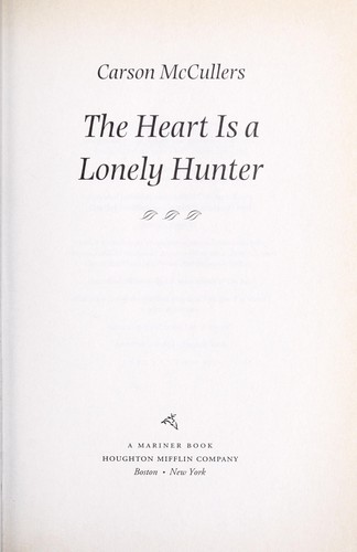 Heart Is A Lonely Hunter (Hardcover, 2004, Tandem Library)