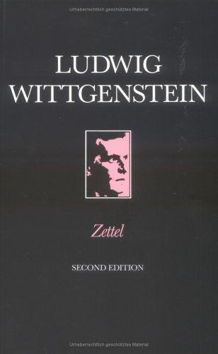 Ludwig Wittgenstein, Anscombe, G. E. M.: Zettel (Open University Set Books) (Blackwell Publishing Limited)