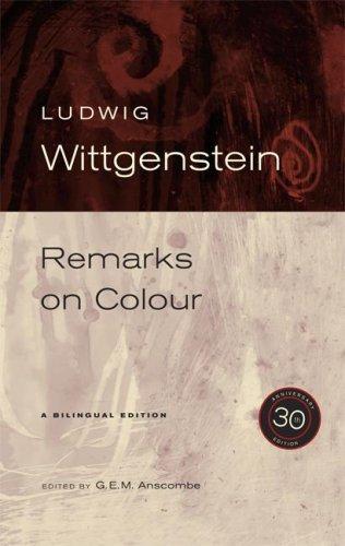 Remarks on Colour (Paperback, 2007, University of California Press)