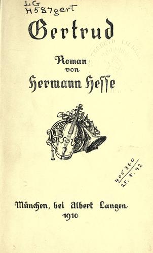Gertrud (German language, 1910, Langen)