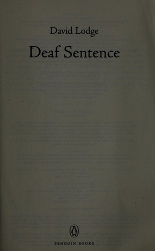 David Lodge: Deaf Sentence (2008, Penguin Books)