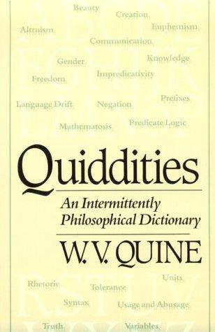 Willard Van Orman Quine: Quiddities (Paperback, 2005, Belknap Press)