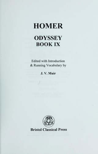 Odyssey IX (Paperback, 1980, Duckworth Publishing, Bristol Classical Press)