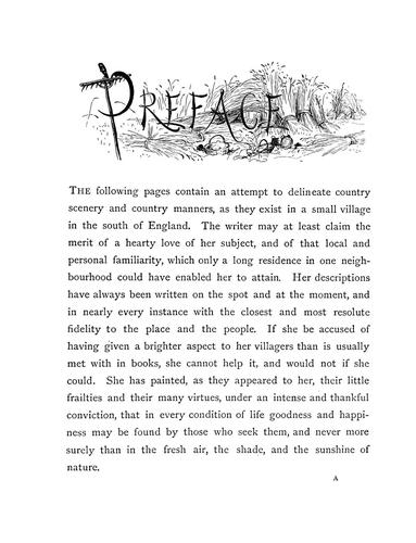 Mary Russell Mitford: Our village (1879, Sampson Low, Marston, Searle, and Rivington)