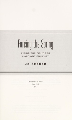 Jo Becker: Forcing the spring (2014)