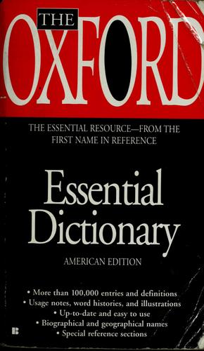 Oxford University Press Staff: The Oxford essential dictionary (1998, Berkley Books)