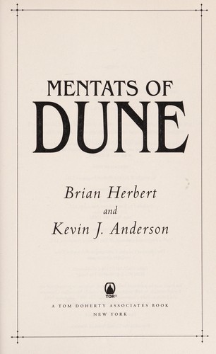 Mentats of Dune (2014)