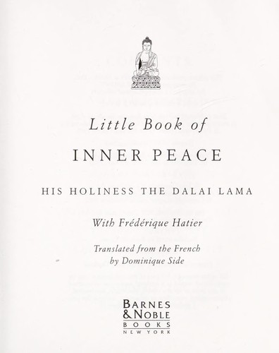 The Dalai Lama's Little Book of Inner Peace (Hardcover)