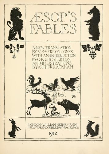 Aesop: Aesop's fables. (1912, Heinemann, Doubleday, Page)