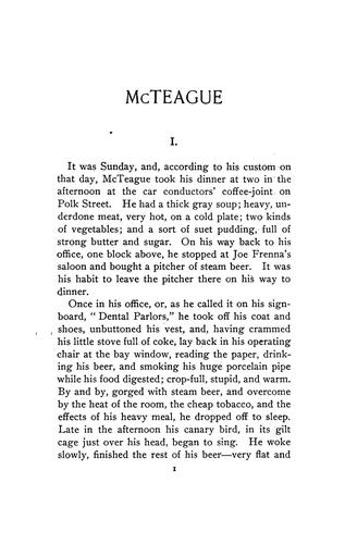 Frank Norris: McTeague (1903, Doubleday, Page & Company)