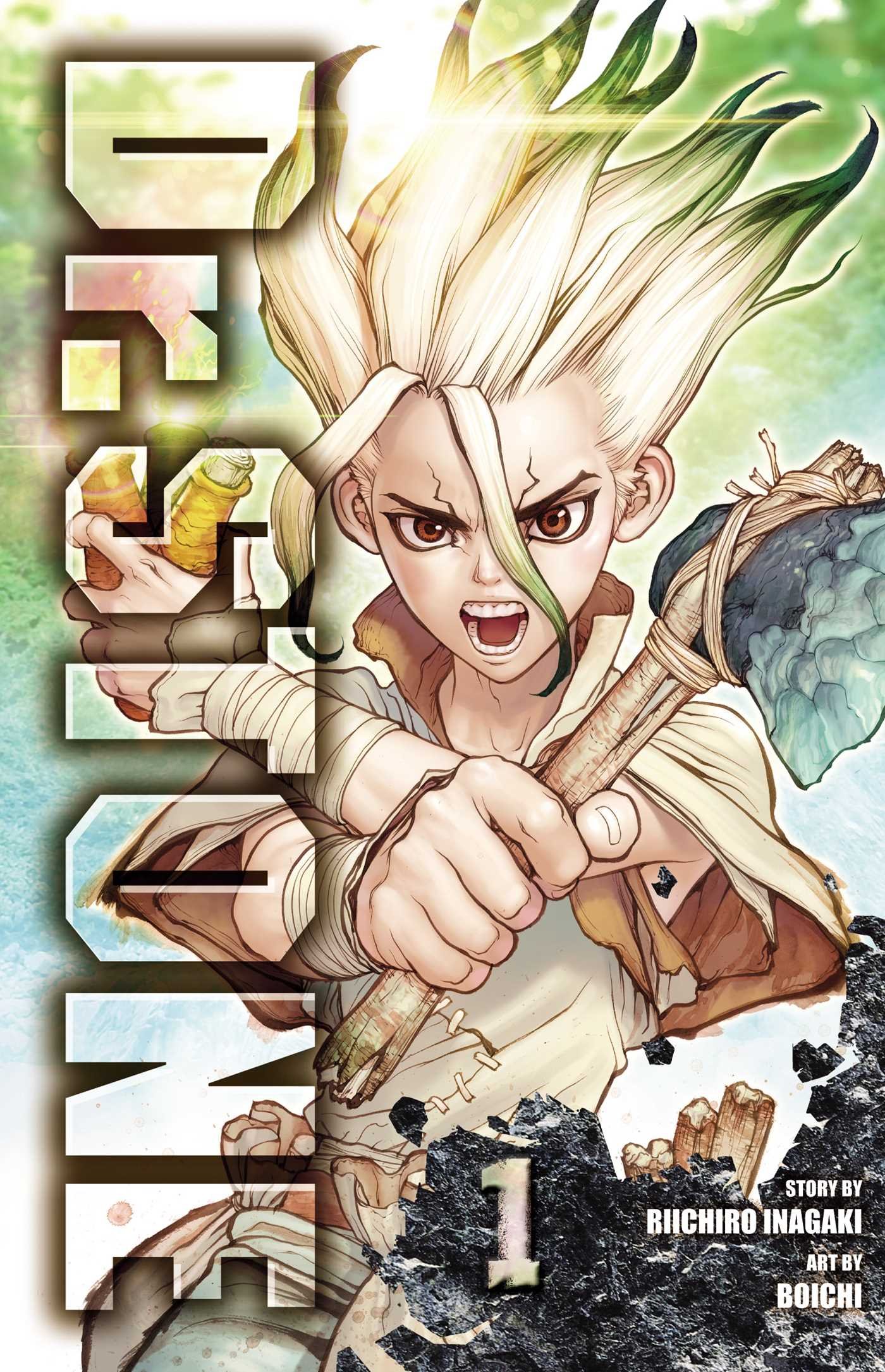 Riichiro Inagaki, Boichi: Dr. STONE, Vol. 1 (2018, VIZ Media)