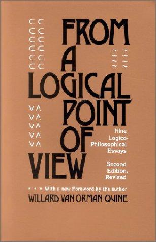 From a logical point of view (1980, Harvard University Press)