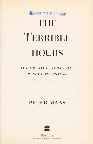Peter Mass, Peter Maas: The terrible hours (Paperback, 1999, HarperCollins Publishers, HarperCollins)