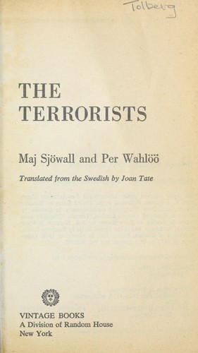 Maj Sjöwall: The terrorists (1978, Vintage Books)