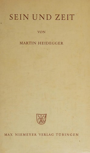 Martin Heidegger: Sein Und Zeit (Hardcover, 1972, Max Niemeyer Verlag)