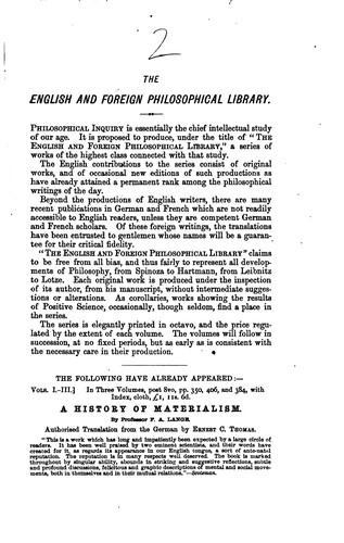 Ludwig Feuerbach: The Essence of Christianity (1881, Trübner)