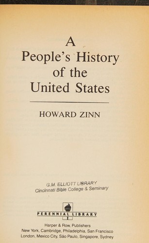 Howard Zinn: A people's history of the United States (1990, HarperPerennial, HarperCollinsPublishers)