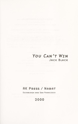 You can't win (2000, AK Press/Nabat)