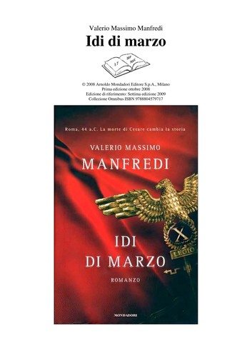 Idi di marzo (Italian language, 2008, Mondadori)