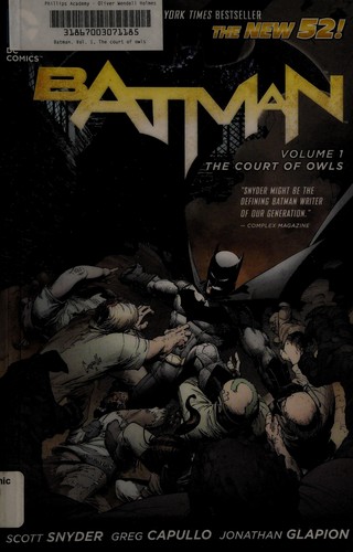 Scott Snyder: Batman Volume 1 (2012, DC Comics)