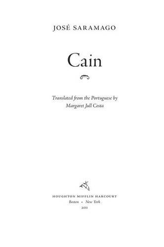 Cain (2011, Houghton Mifflin Harcourt)