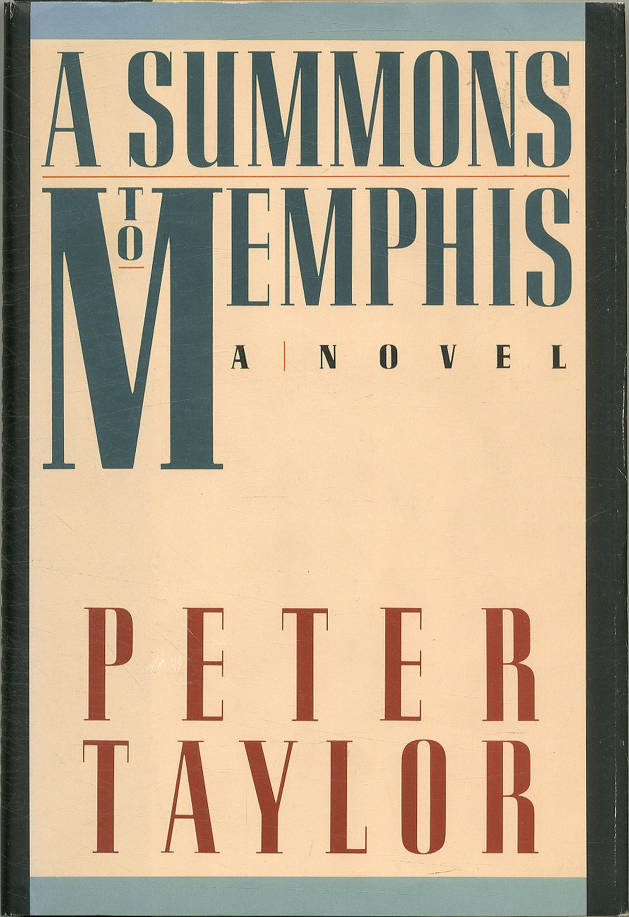 Peter Taylor: A Summons To Memphis (Hardcover, 1986, Alfred A. Knopf)