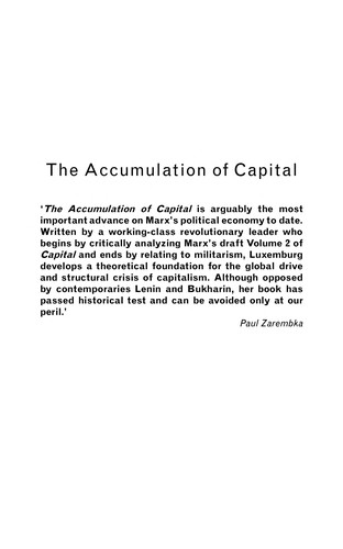 Accumulation of Capital (EBook, 2003, Routledge)