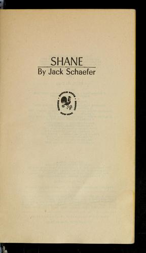 Jack Schaefer: Shane (Paperback, 1949, Bantam Books)