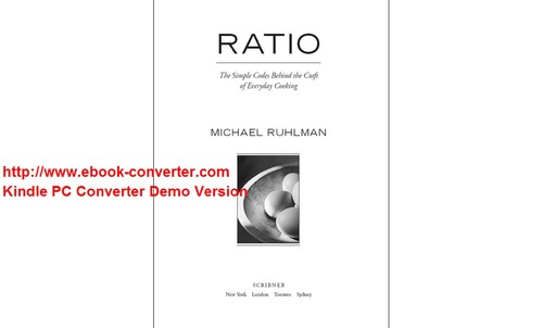 Ratio (2009, Scribner)