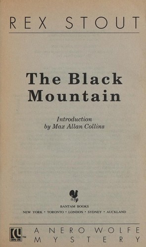 Rex Stout: The black mountain (Paperback, 1993, Bantam Books)