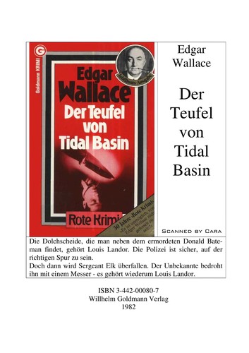 Edgar Wallace: Der Teufel von Tidal Basin (German language, 1982, Goldmann)