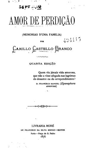 Camilo Castelo Branco: Amor de perdição. (Portuguese language, 1966, Saraiva)