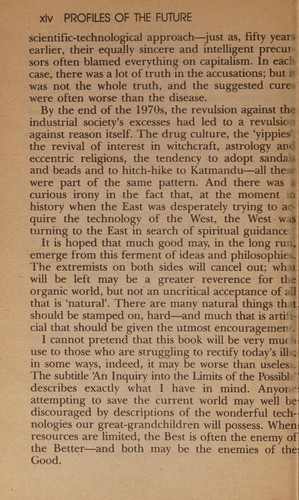 Arthur C. Clarke: Profiles of the Future (1985, Warner Books)