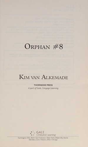 Kim van Alkemade: Orphan #8 (2016, Cengage Gale)