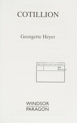 Georgette Heyer: Cotillion (Hardcover, 1984, Ulverscroft Large Print)