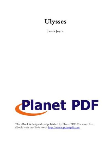 Richard Ellmann: Ulysses (1993, Planet PDF)