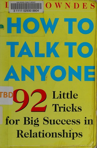How to talk to anyone (Paperback, 2003, Contemporary Books)