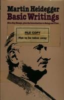 Martin Heidegger: Basic Writings (Hardcover, 1978, Routledge & Kegan Paul)