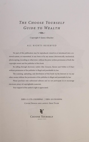 James Altucher: The choose yourself guide to wealth (2015)