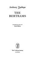 The Bertrams (Hardcover, 1993, Trollope Society)